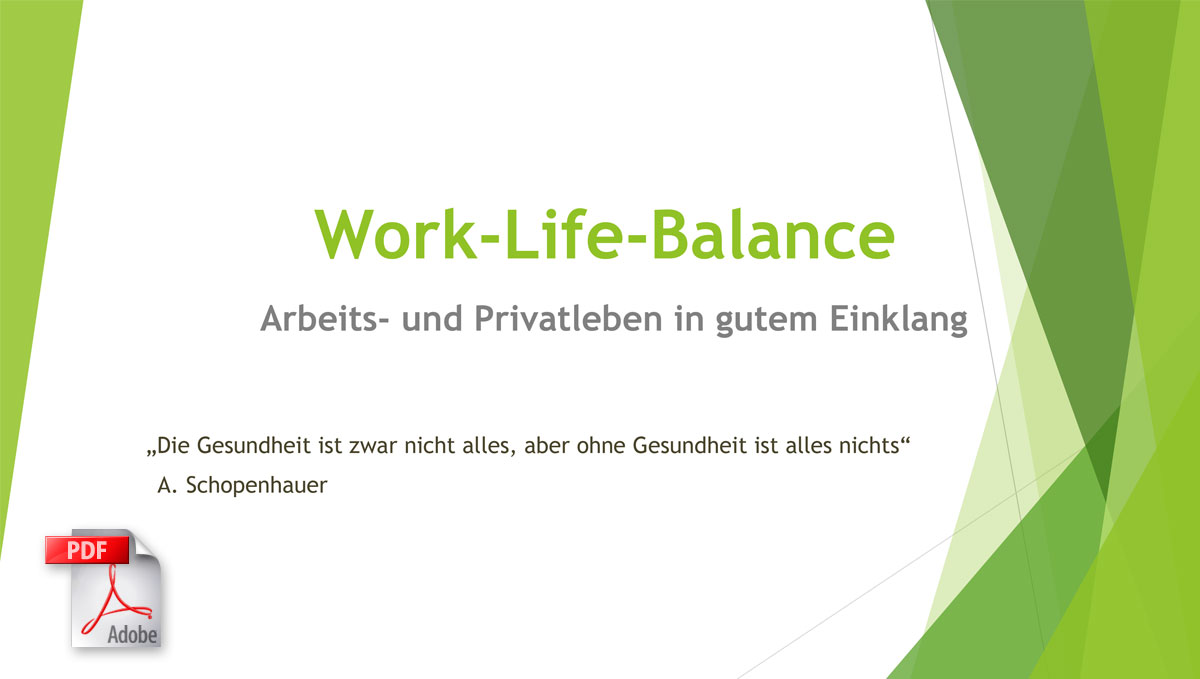 Bettina Wagner - Coaching Seminar - Work-Life-Balance